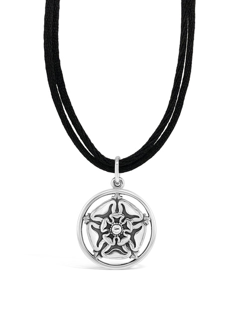 Sterling Silver BWVI Rose Pendant